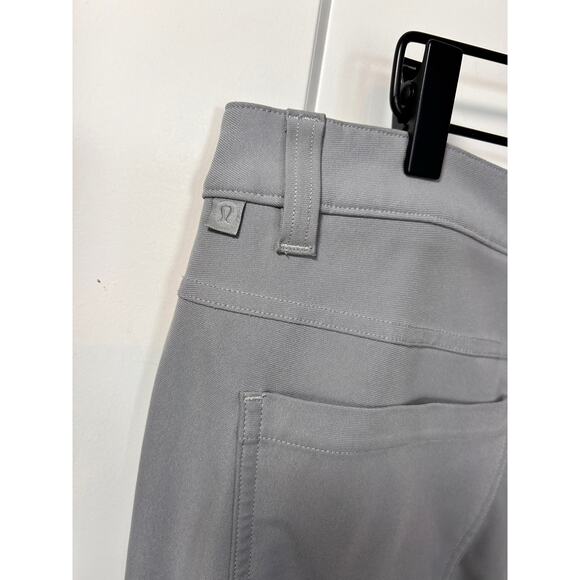 Lululemon Men’s Flat Front ABC Slim Fit 5-Pocket Pants Stretch Gray Size 36 - Picture 7 of 12